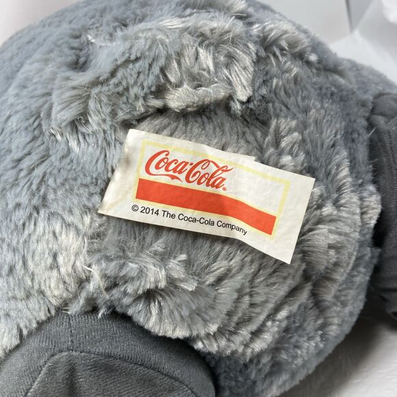 LARGE 17” Coca-Cola Penguin Holiday Plush Scarf and Earmuffs Collectible Coke - Picture 10 of 12